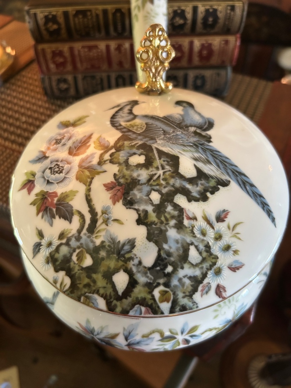 Vintage Chinoiserie Porcelain Silent Butler - Picture 3 of 7